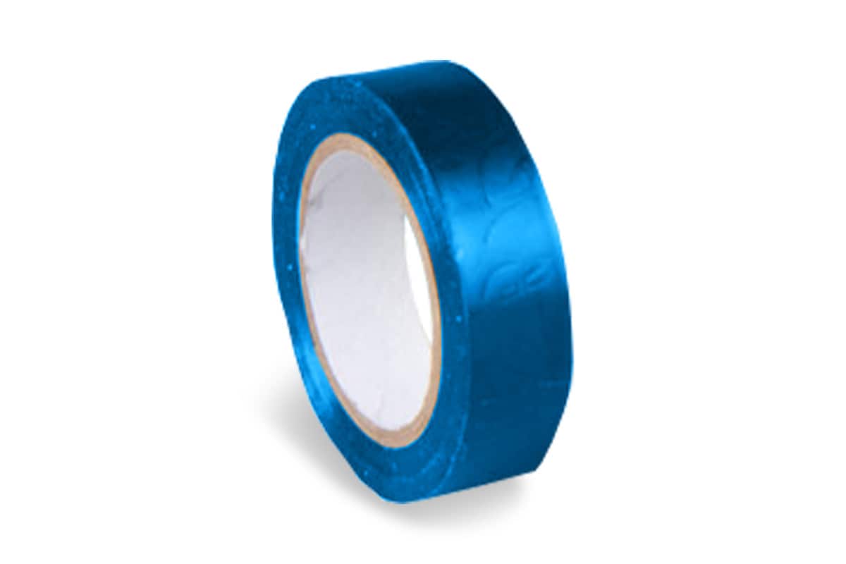 Elektriciteitstape PVC isolerend blauw - 15mm x 10m x 150my