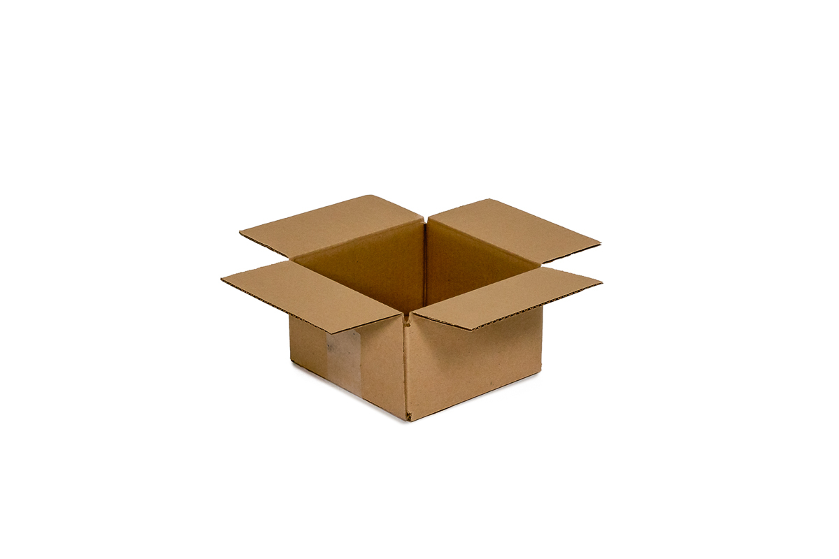 Kartonnen doos - 160 x 160 x 90mm (enkele golf)