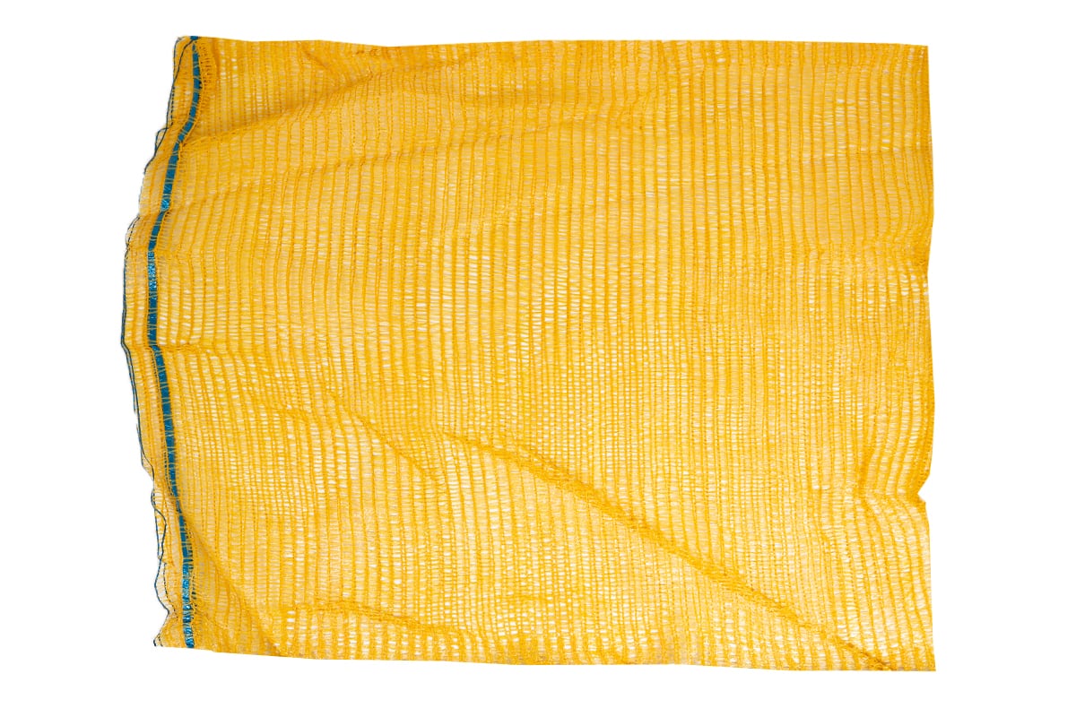 Netzakken Raschel met koord geel - 50 x 82cm