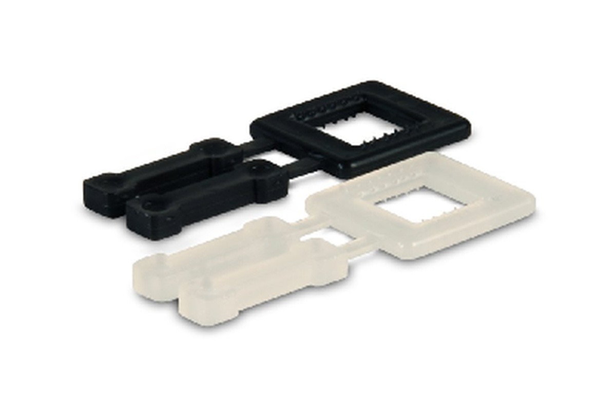 Kunststof gespen transparant - 16mm (1.000 st)
