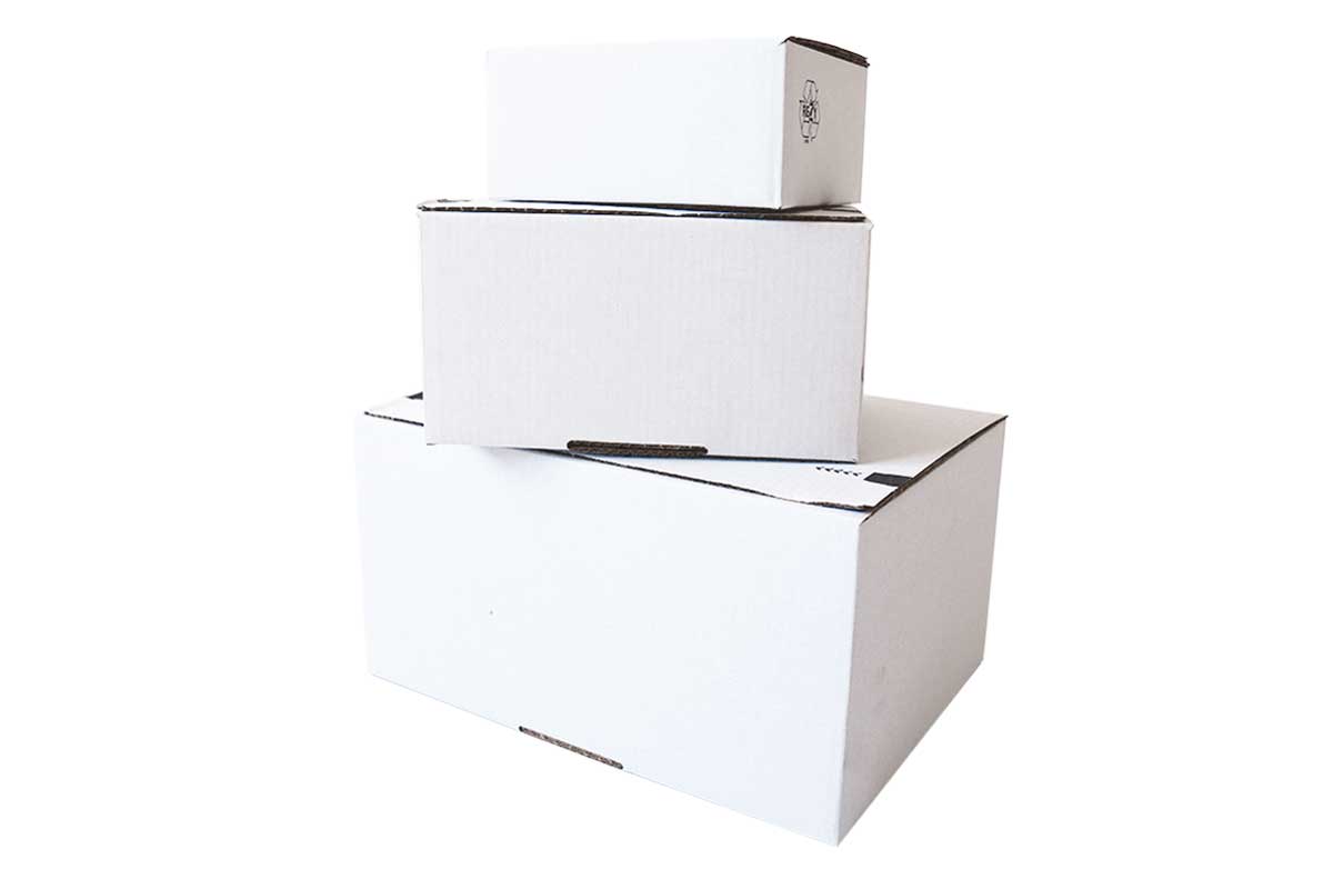 Autolock doos wit - 160 x 130 x 75mm