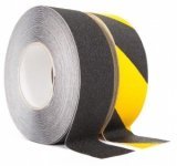 Antislip tape met korrel zwart/geel - 50mm x 18m