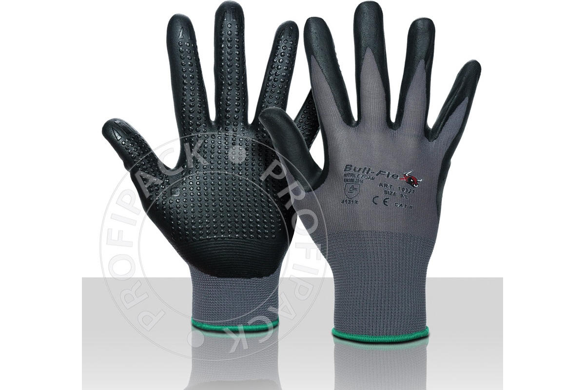 Bullflex Nitril antislip montagehandschoenen - maat 11/XXL