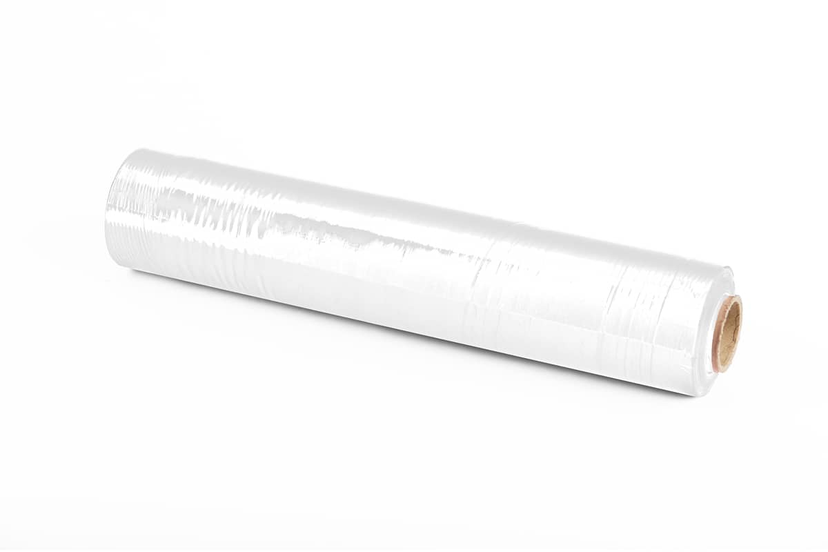 Handwikkelfolie transparant voorgerekt - 42cm x 600m x 8my Handwikkelfolie transparant voorgerekt - 42cm x 600m x 8my