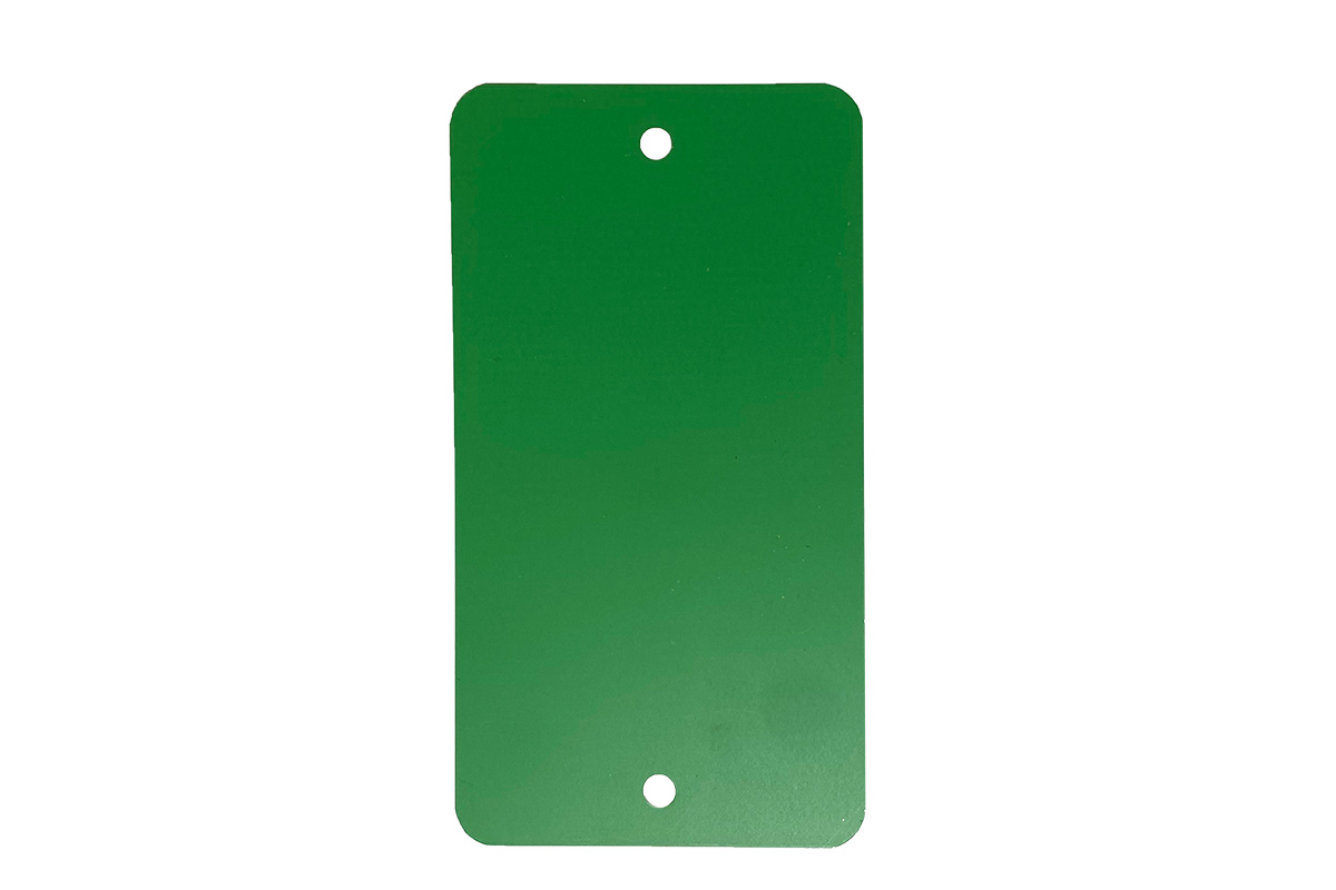 Metalen labels groen - 55 x 100mm (1.000 st) Metalen labels groen - 55 x 100mm (1.000 st)