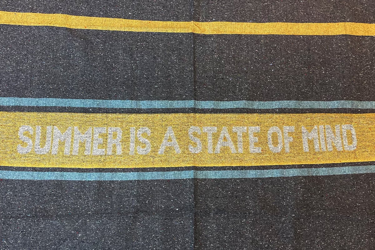Terrasdekens ''Summer is a state'' - 150 x 120cm