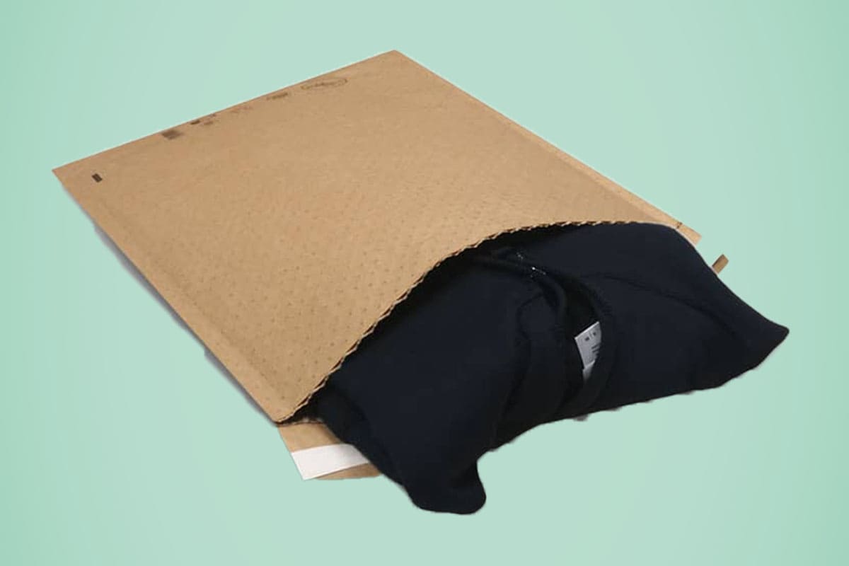 Papieren bubbel envelop