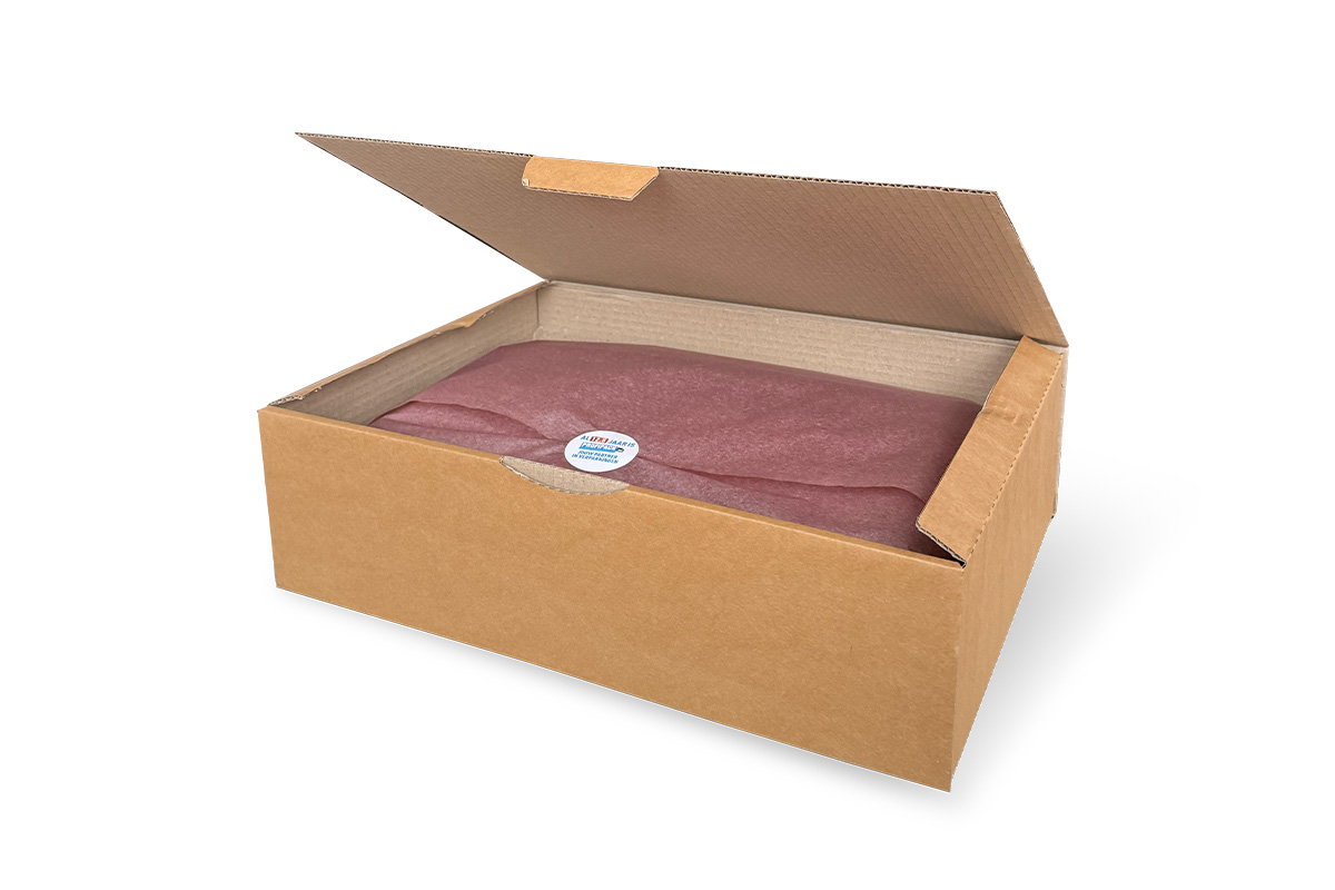 100 postdozen 430 x 300 x 120mm + Vloeipapier roze 100 x 75cm (500st)