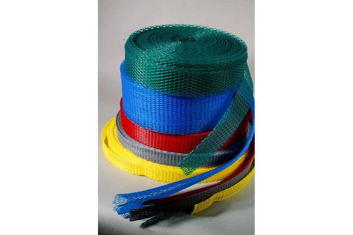 Plastic buisnet in dispenserdoos geel - 25-50mm x 200m