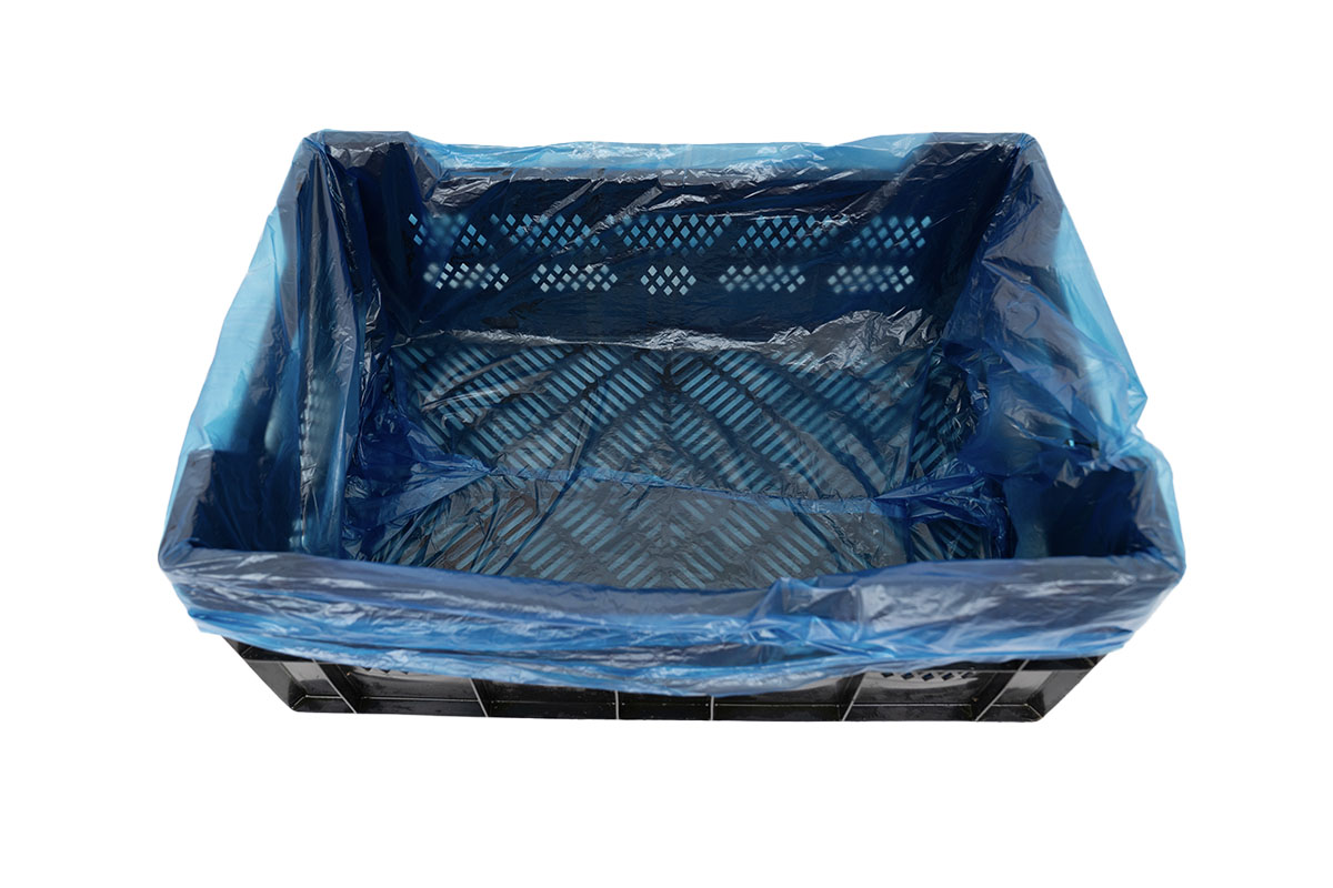 HDPE Kratzakken blauw - 60 x 20/20 x 80cm x 9my (1.000st)