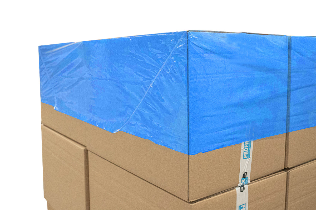 Pallet tophoezen blauw - 100 x 120 x 30cm x 50my (100st)