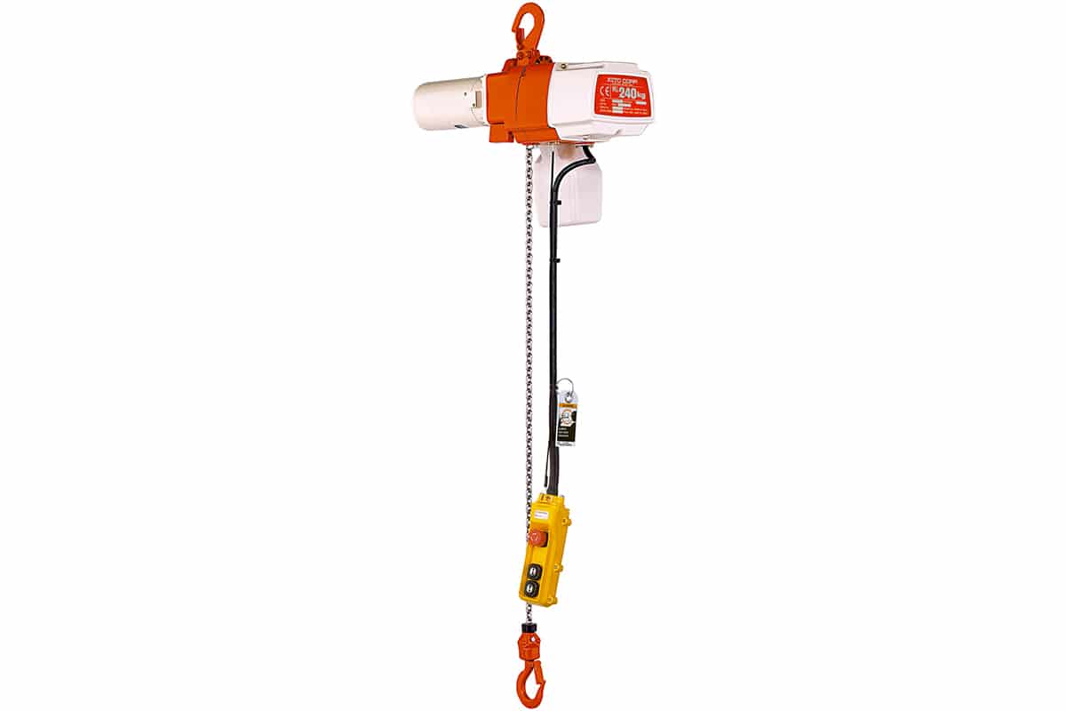 Elektrische takel 230 volt - Werklast 1 ton (hijshoogte 9m) Elektrische takel 230 volt - Werklast 1 ton (hijshoogte 9m)