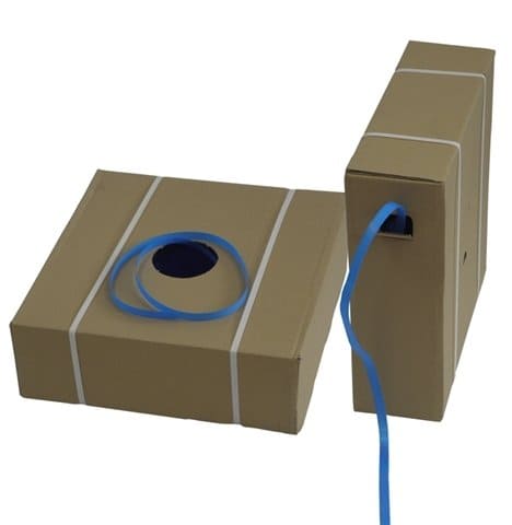 PP omsnoeringsband blauw in dispenserdoos - 13 mm x 1.000m