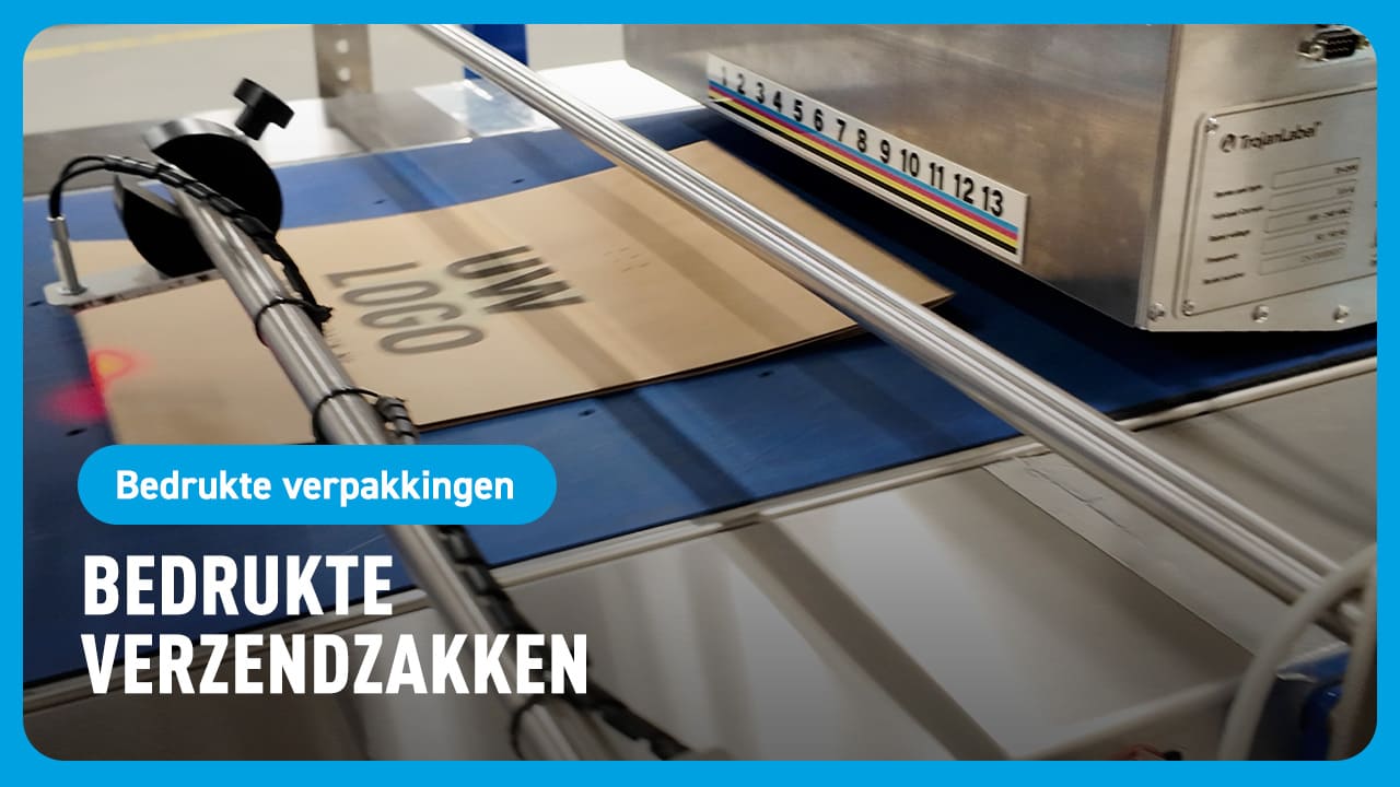 Bedrukte verzendzak