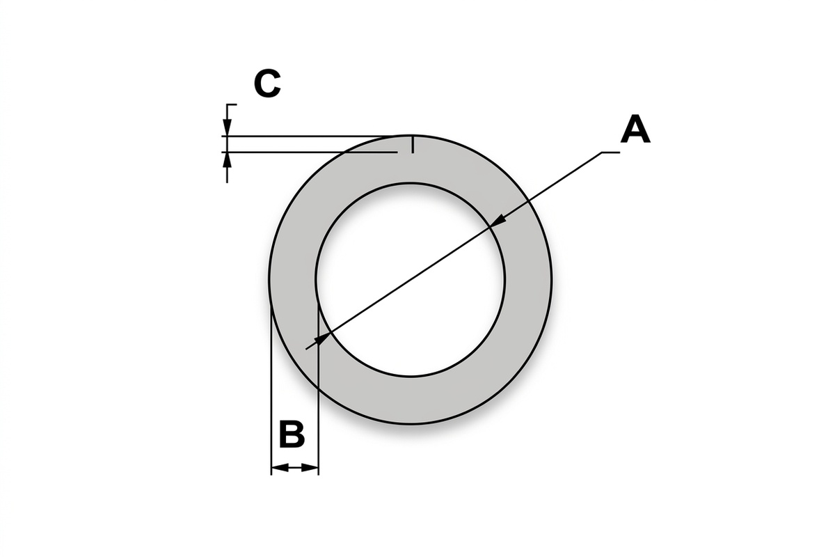 OS Schuimprofiel - 42⌀ x 9mm x 200cm (55 st)