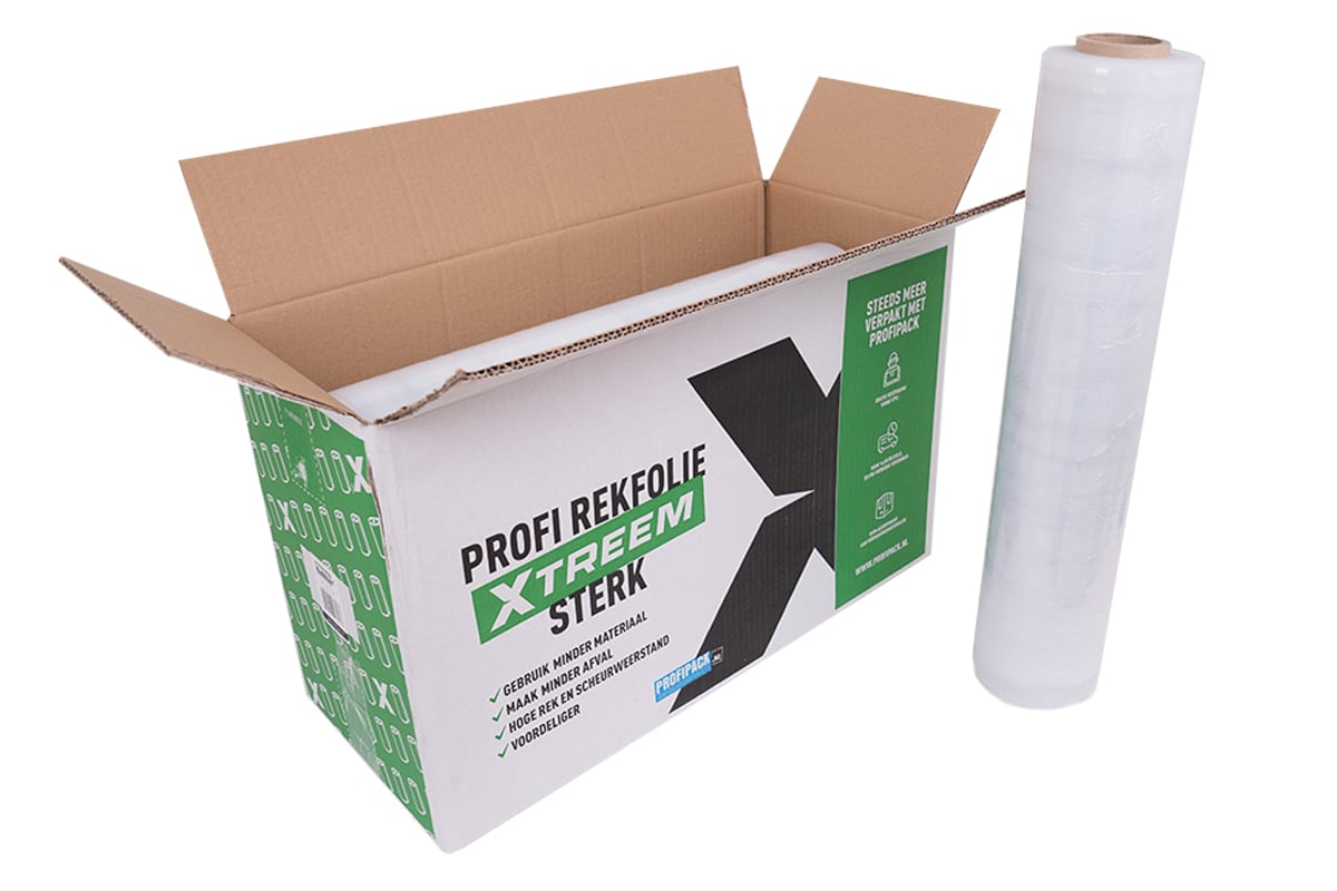 Xtreem handwikkelfolie transparant - 50cm x 600m x 10my