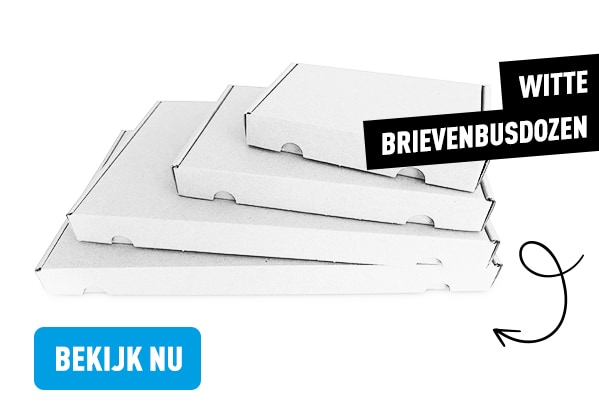 Witte brievenbus doosjes online kopen - Profipack Verpakkingsmateriaal