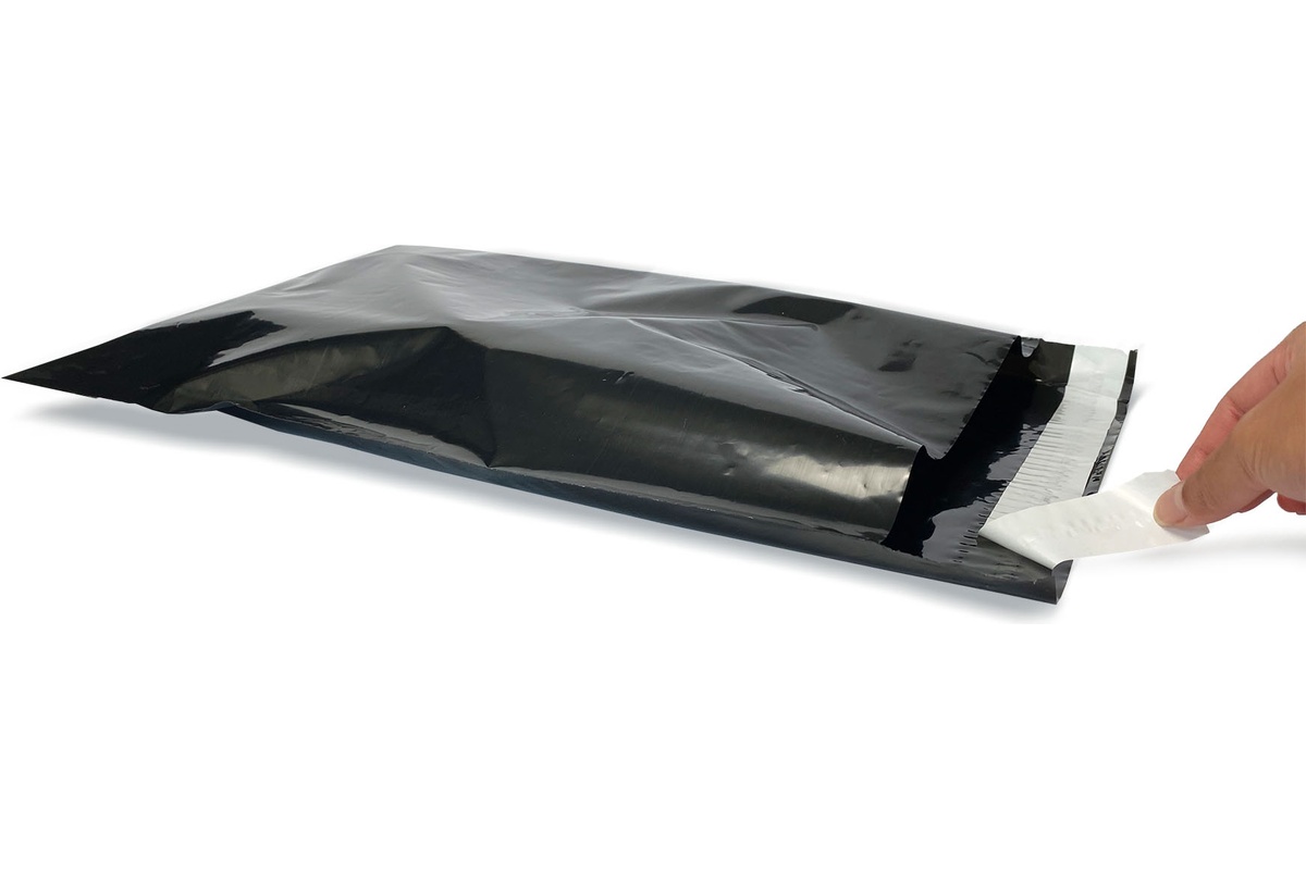 Coex verzendzakken zwart - 165 x 245mm (100 st)