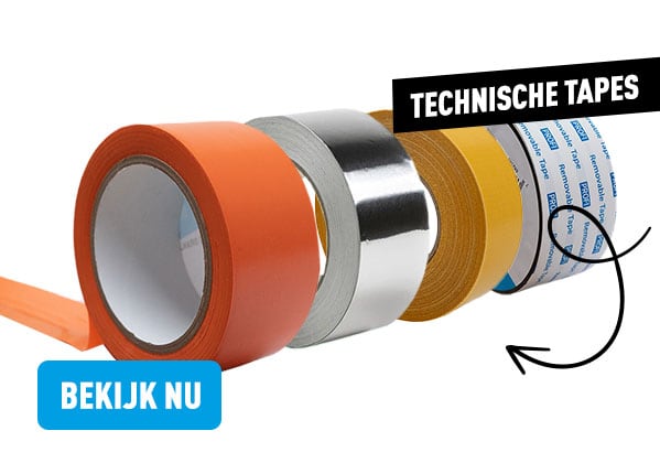 Teflon tape aanbrengen - bouwtape